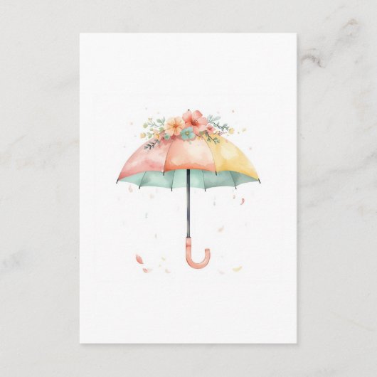Carte D'accompagnement Bring a Book Floral Umbrella Baby Sprinkle Insert (Devant)
