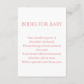 Carte D'accompagnement Bring a Book Floral Umbrella Baby Sprinkle Insert (Dos)