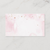 Carte D'accompagnement Broche dorée à couches florales (Dos)