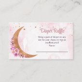 Carte D'accompagnement Broche dorée à couches florales (Devant)