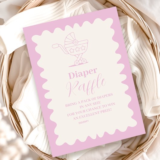 Carte D'accompagnement Broche rétro Croquis Diapper Dodle Raffle