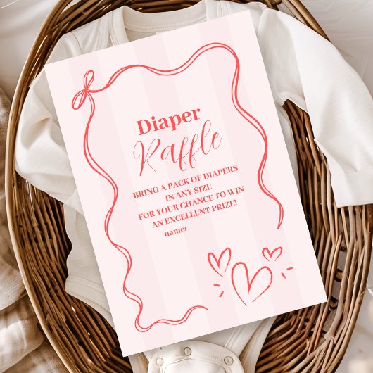 Carte D'accompagnement Broche rose Coquette Diapper Raffin