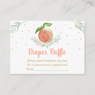 Carte D'accompagnement Brocher Baby shower floral or Raffin de couche
