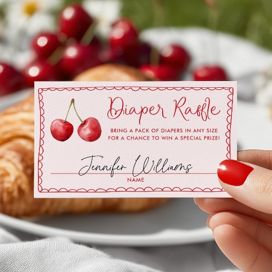 Carte D'accompagnement Brochure à Baby shower de cerise en gros