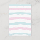 Carte D'accompagnement Brochure à couches bleu ou rose (Dos)