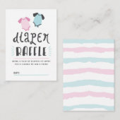 Carte D'accompagnement Brochure à couches bleu ou rose (Devant / Derrière)