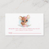 Carte D'accompagnement Brochure à couches de bois de cerf floral (Devant)