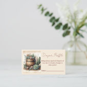 Carte D'accompagnement Brochure à couches rustiques succulentes et cactus (Debout devant)