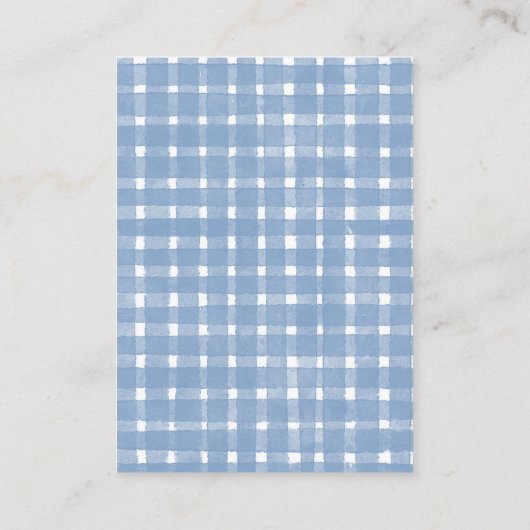 Carte D'accompagnement Brochure à fraises et à bleuets (Dos)