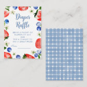 Carte D'accompagnement Brochure à fraises et à bleuets (Devant / Derrière)