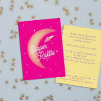 Brochure à fusée et à lune rose