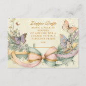 Carte D'accompagnement Brochure à papillon blanc (Devant)