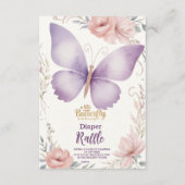 Carte D'accompagnement Brochure à papillon Boho (Devant)