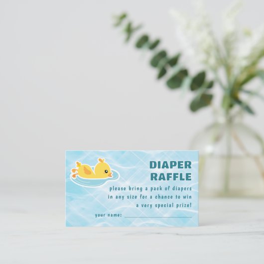 Carte D'accompagnement Brochure à roulettes en caoutchouc Ducky Splash (Debout devant)