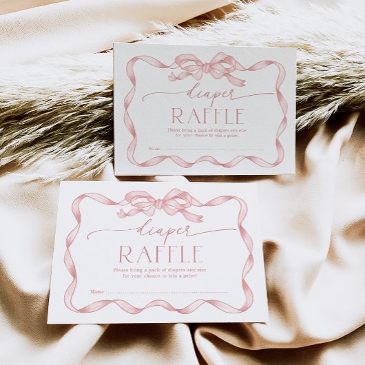 Carte D'accompagnement Brochure à ruban blanc pour chaudière rose blanche