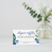 Carte D'accompagnement Brochure Baby shower Bleu (Debout devant)