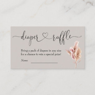 Carte D'accompagnement Brochure Baby shower Boho