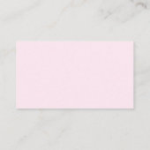 Carte D'accompagnement Brochure Baby shower cerisier rose (Dos)