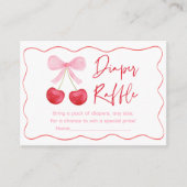 Carte D'accompagnement Brochure Baby shower cerisier rose (Devant)