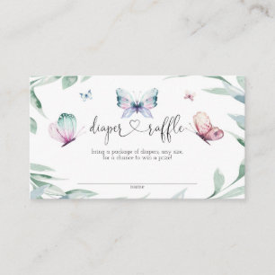 Carte D'accompagnement Brochure Baby shower papillon