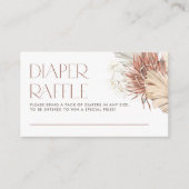 Carte D'accompagnement Brochure blanche et Feuille de palmier Barreau de (Devant)