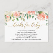 Carte D'accompagnement Brochure crème vert printemps livres floraux pour (Devant)