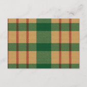 Carte D'accompagnement Brochure de Baby shower de couches de Noël Preppy  (Dos)