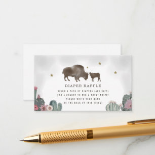 Carte D'accompagnement Brochure de Baby shower de fleur de Buffalo