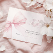 Carte D'accompagnement Brochure de Baby shower de la chèvre rose