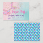 Carte D'accompagnement Brochure de Baby shower en or rose de sirène (Devant / Derrière)