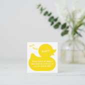 Carte D'accompagnement Brochure de canard en caoutchouc (Debout devant)