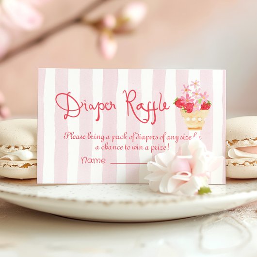 Carte D'accompagnement Brochure de couches Berry Berry Sweet Whimsical