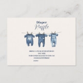 Carte D'accompagnement Brochure de diappeur bleu (Devant)