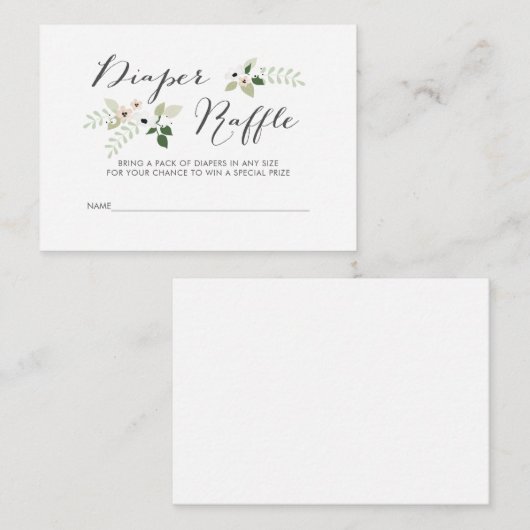 Carte D'accompagnement Brochure de fleurs de pré, insertion d'invitation (Devant / Derrière)