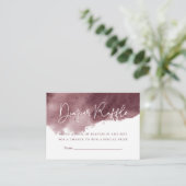 Carte D'accompagnement Brochure d'encre de Bourgogne Baby shower Déchets  (Debout devant)