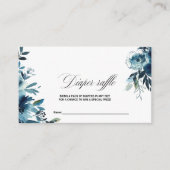 Carte D'accompagnement Brochure florale bleu marine (Devant)