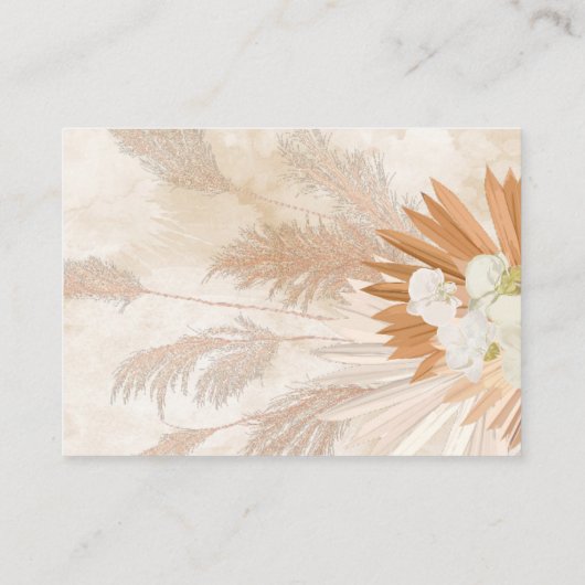 Carte D'accompagnement Brochure Neutre Pampas (Dos)