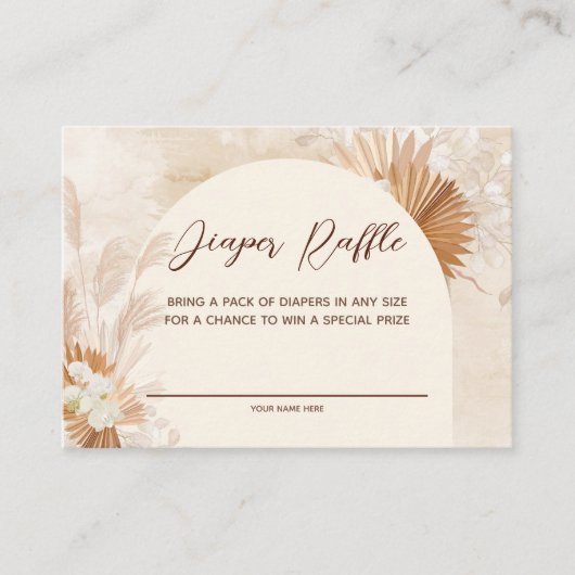 Carte D'accompagnement Brochure Neutre Pampas (Devant)