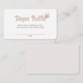 Carte D'accompagnement Brochure papillon pour Baby shower (Devant / Derrière)