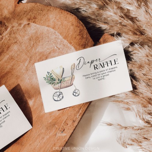 Carte D'accompagnement Brochure pour bébé Boho Sexe Brochure pour couche 