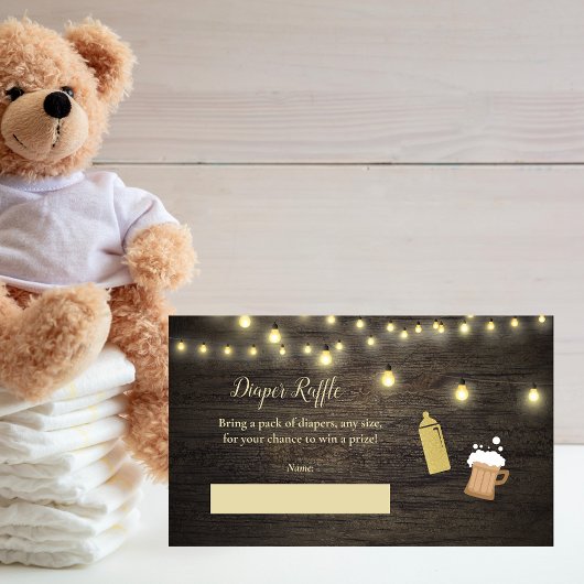 Carte D'accompagnement Brochure pour bébé Raffle Baby Brewing Gold Baby s