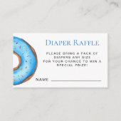 Carte D'accompagnement Brochure Raffle Bleu Donut Bébé Parsemer (Devant)