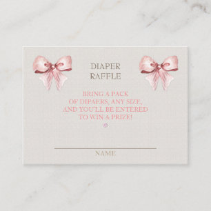 Carte D'accompagnement Brochure Raffle Clothesline Girl Ivory rose