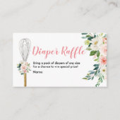 Carte D'accompagnement Brochure Raffle Rose Floral Bientôt être jetée (Devant)