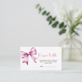 Carte D'accompagnement Brochure rose Baby shower Barreau (Debout devant)