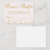 Carte D'accompagnement Brochure rose et or (Devant / Derrière)