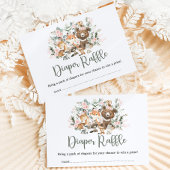 Carte D'accompagnement Brochure rose florale Eucalyptus Woodland