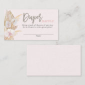 Carte D'accompagnement Brochure rose pampas (Devant / Derrière)