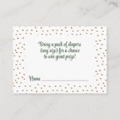 Carte D'accompagnement Brochure verte Chevalier de vache Highland Raffin (Dos)