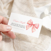 Carte D'accompagnement Brosse à couches roses